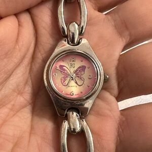 Faded glory butterfly y2k Silver watch vintage